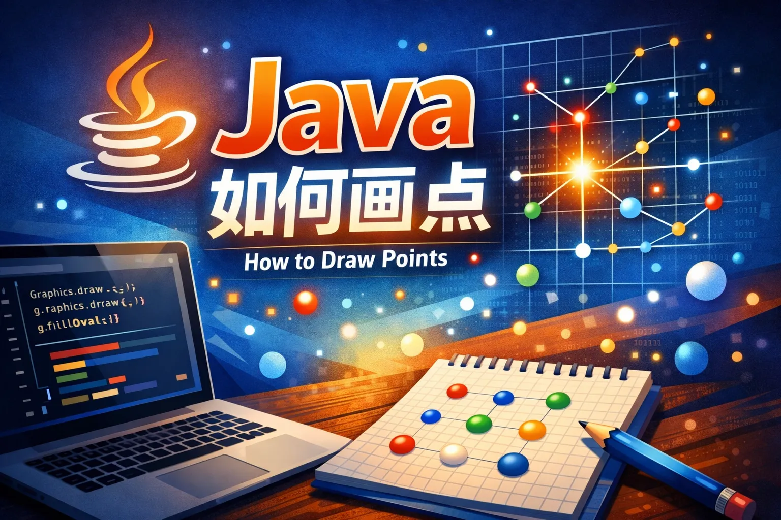 java 如何画点