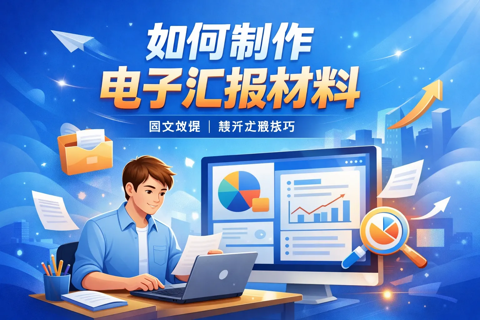如何制作电子汇报材料