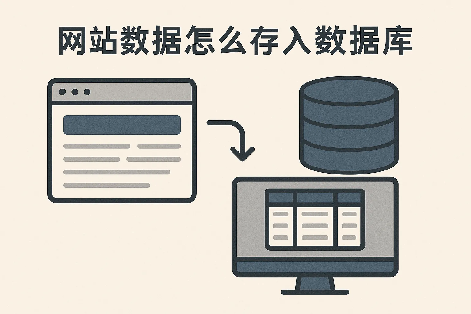 网站数据怎么存入数据库