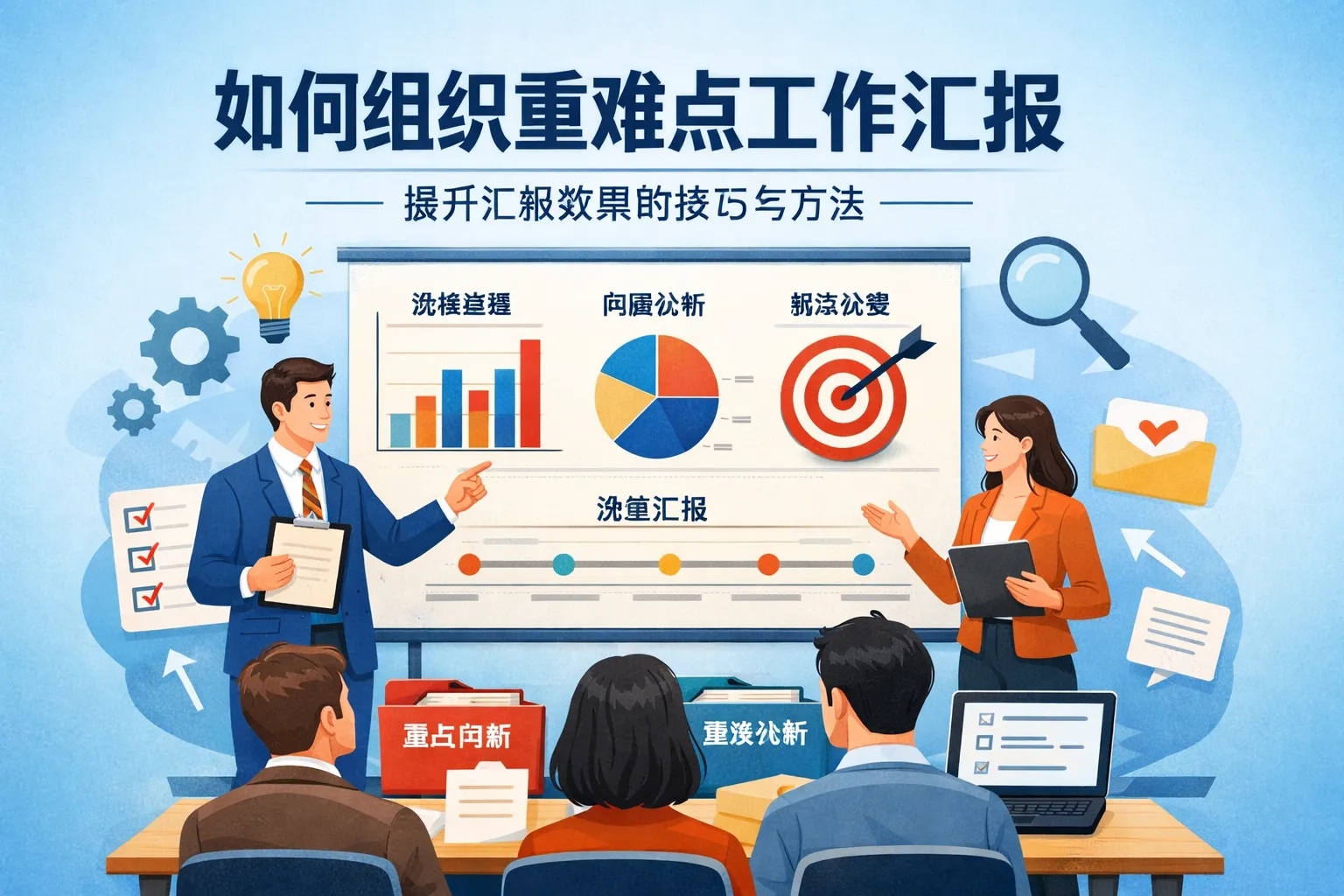 如何组织重难点工作汇报