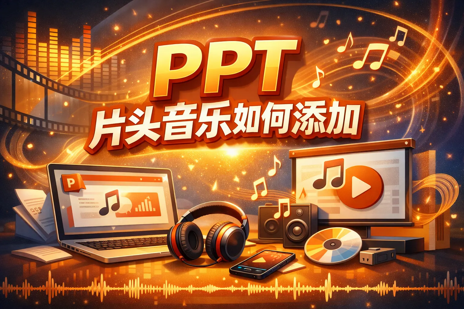 ppt片头音乐如何添加