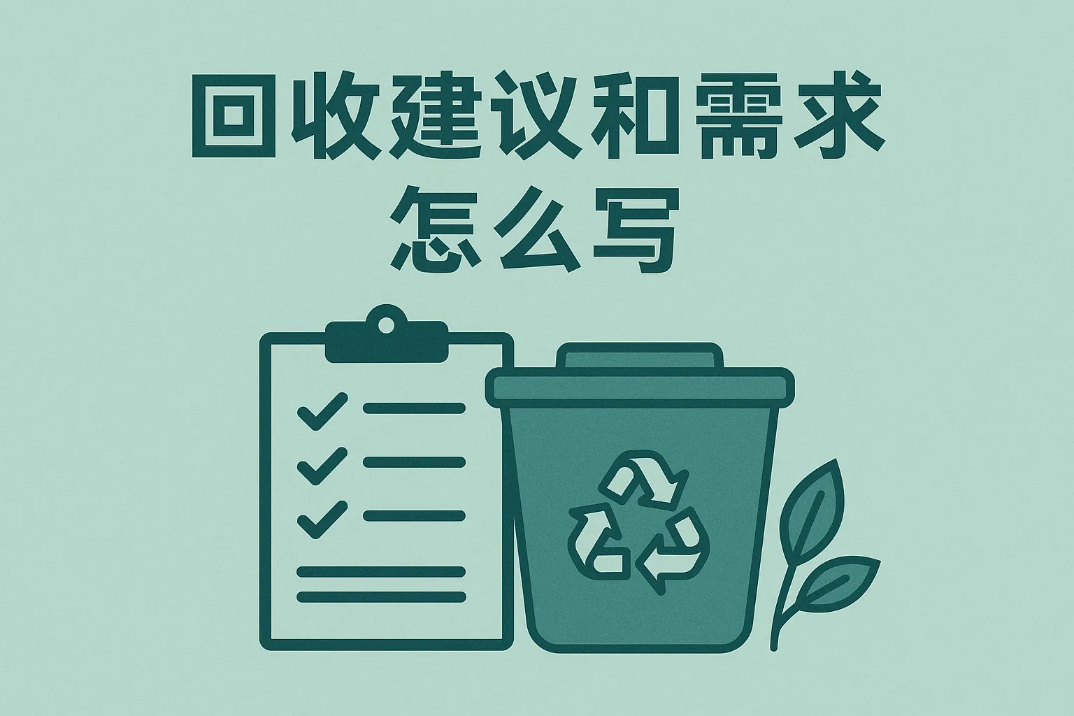 回收建议和需求怎么写