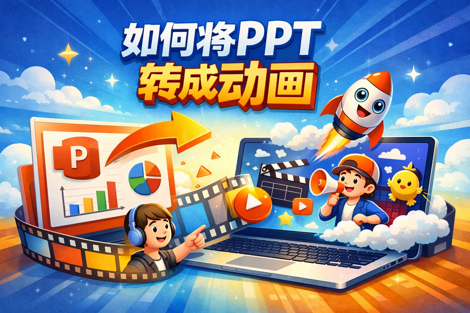 如何将ppt转成动画