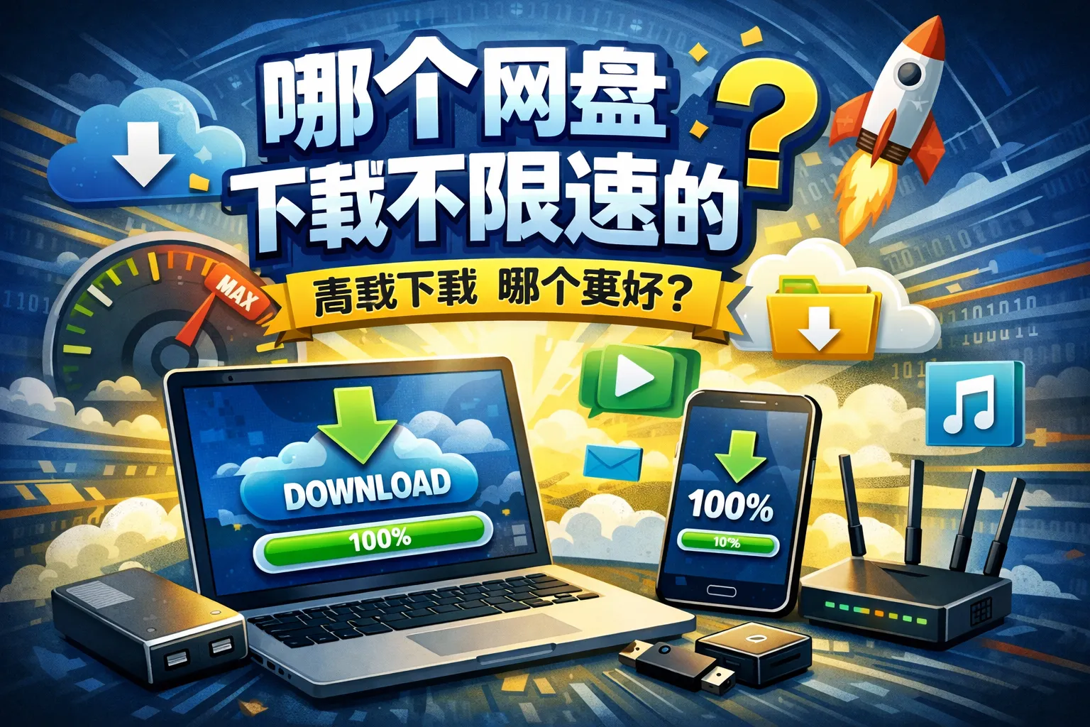 哪个网盘下载不限速的