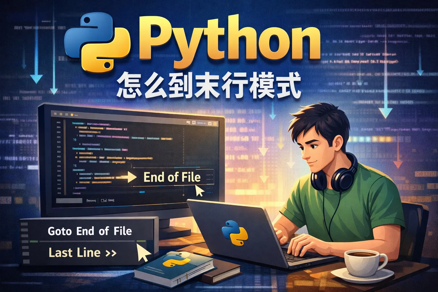 python怎么到末行模式