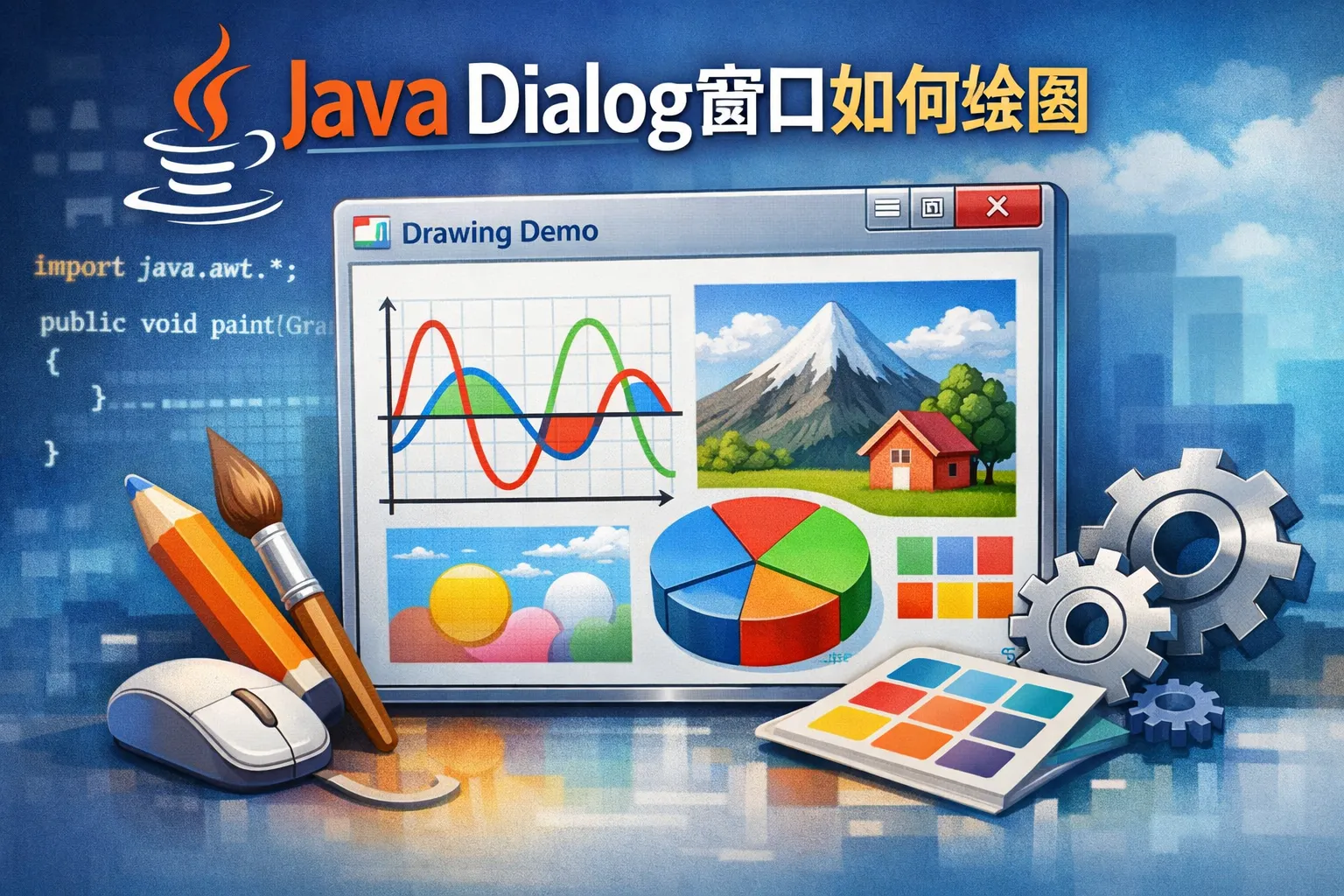 java dialog窗口如何绘图