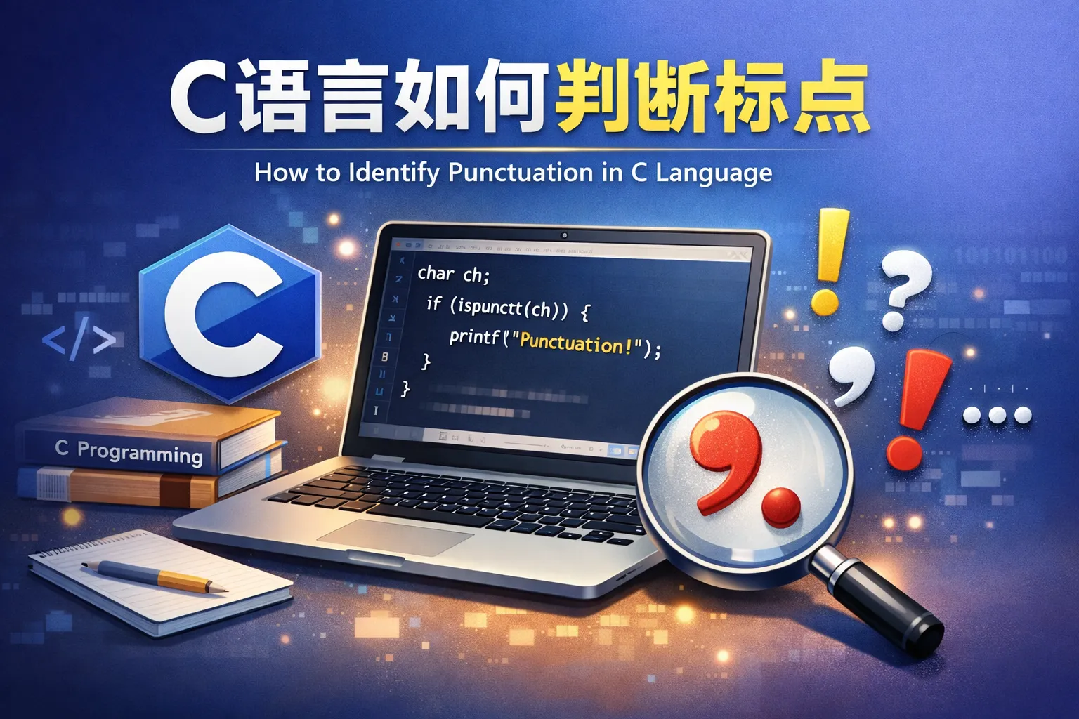 c语言如何判断标点