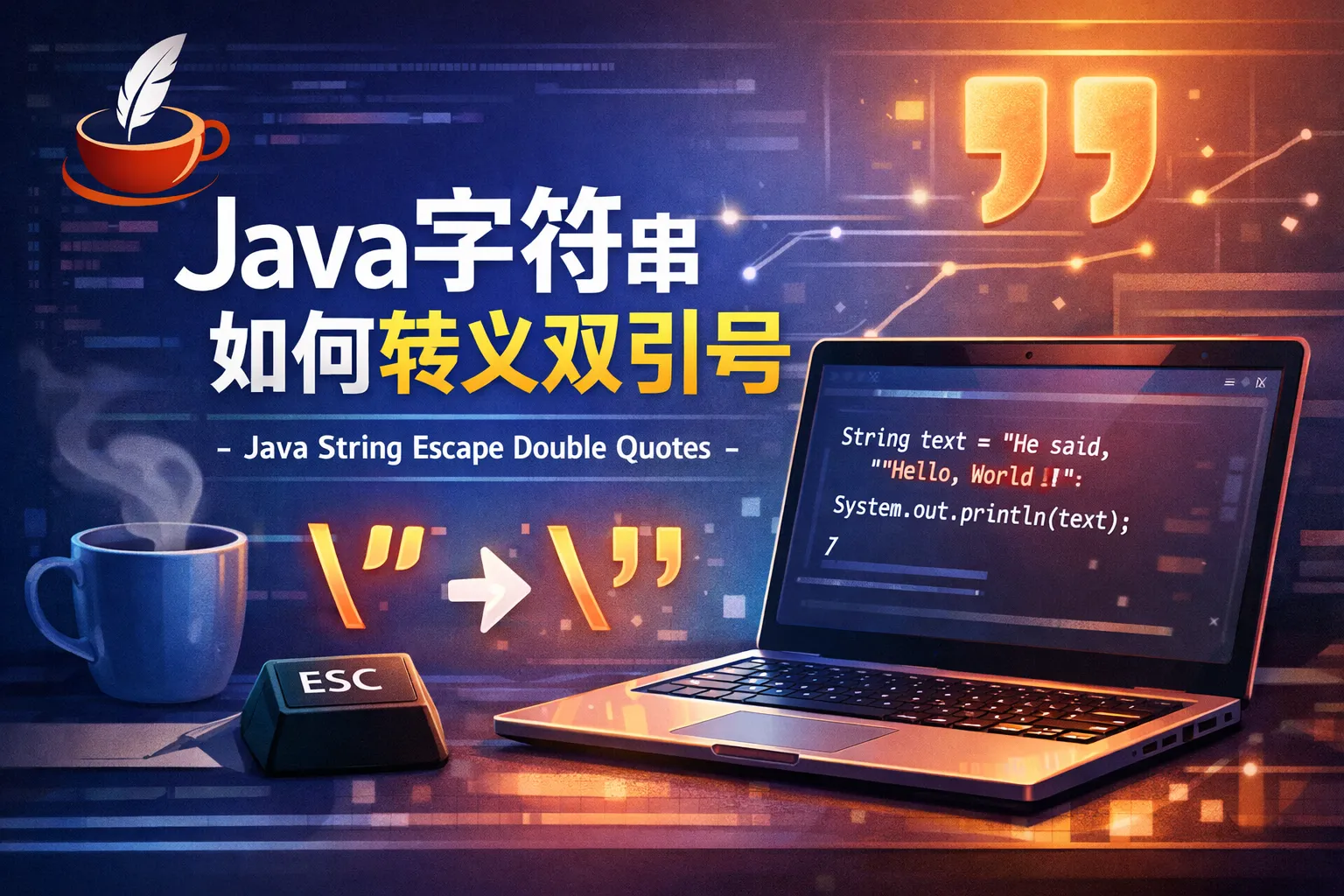 java字符串如何转义双引号