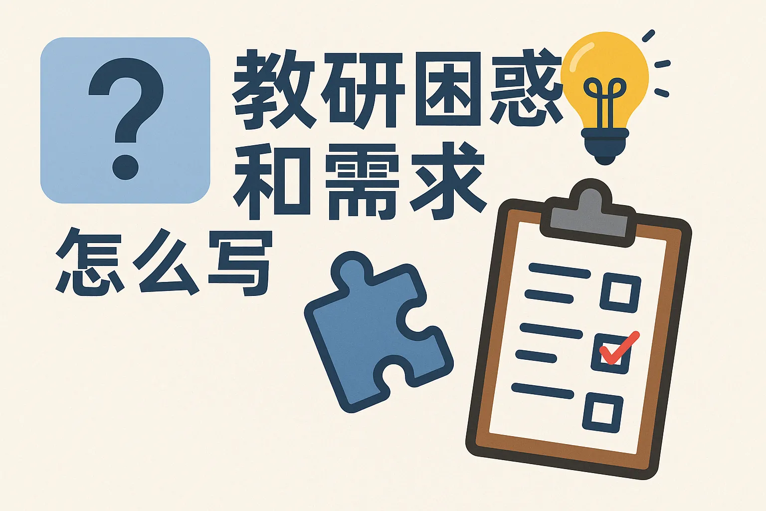 教研困惑和需求怎么写