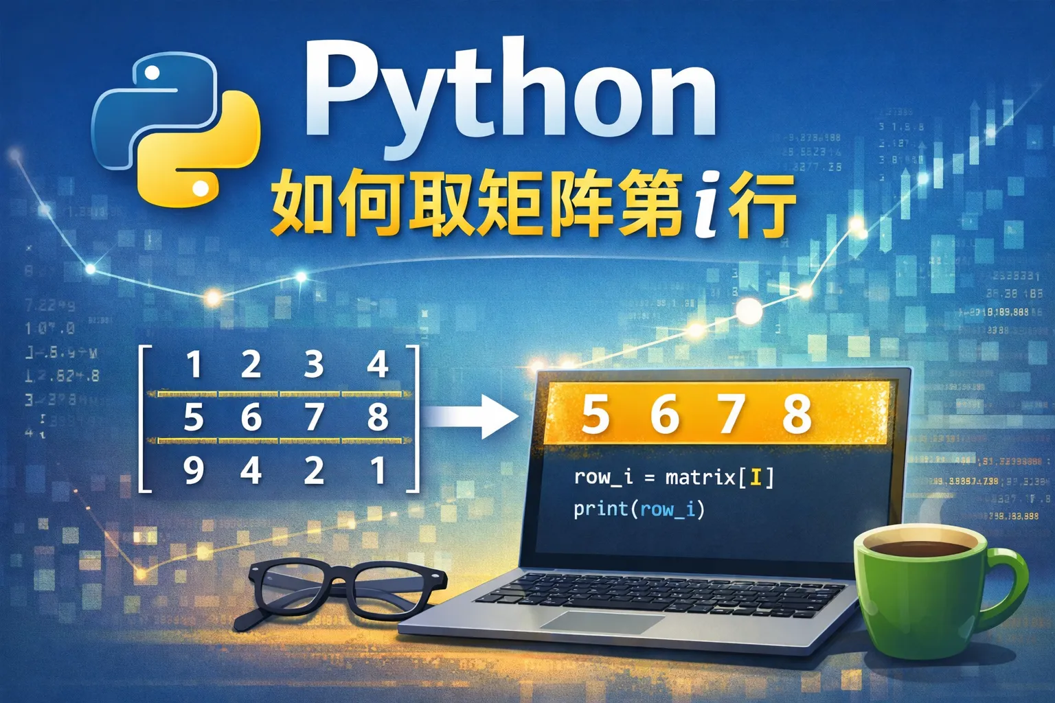 python如何取矩阵第i行
