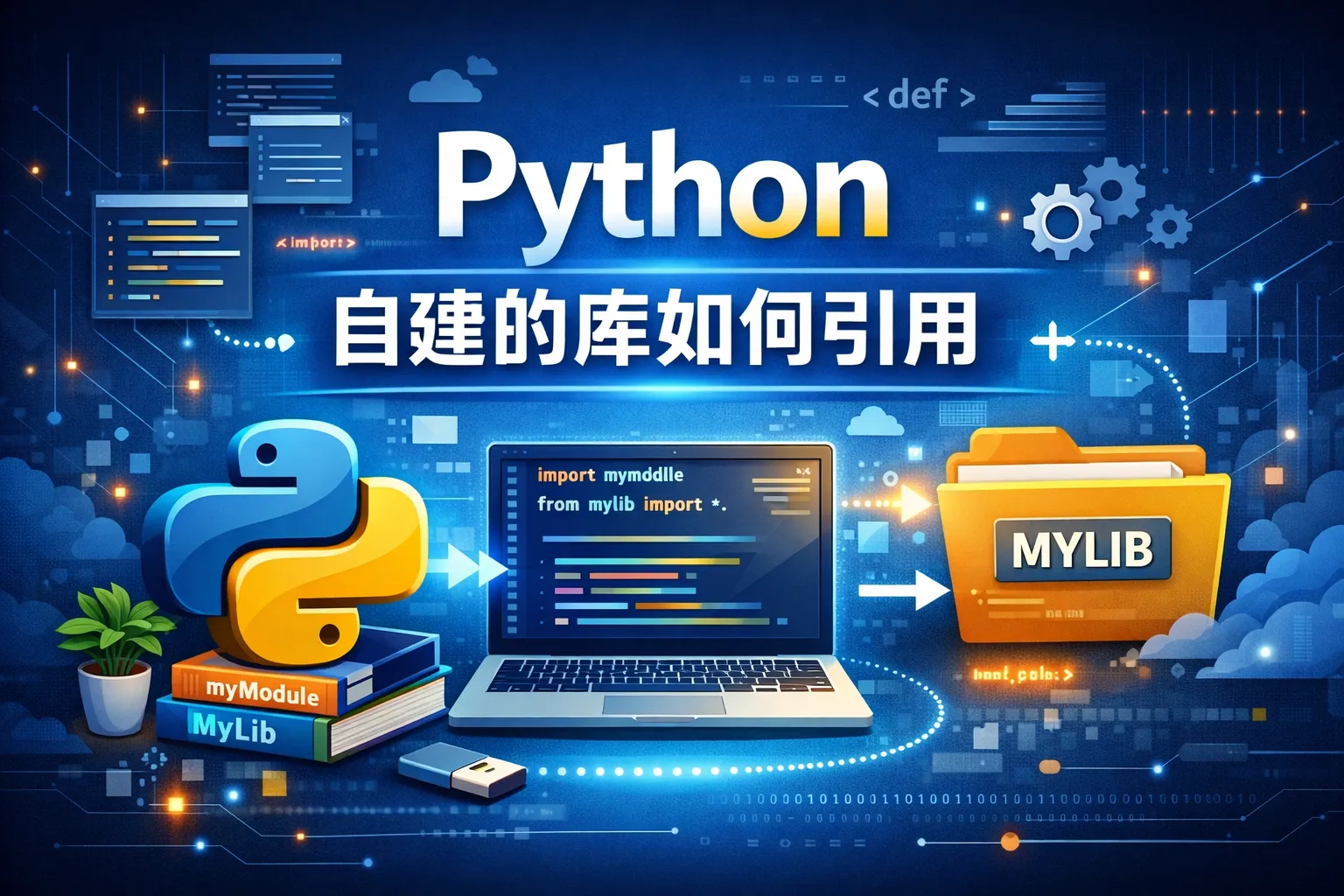 python自建的库如何引用