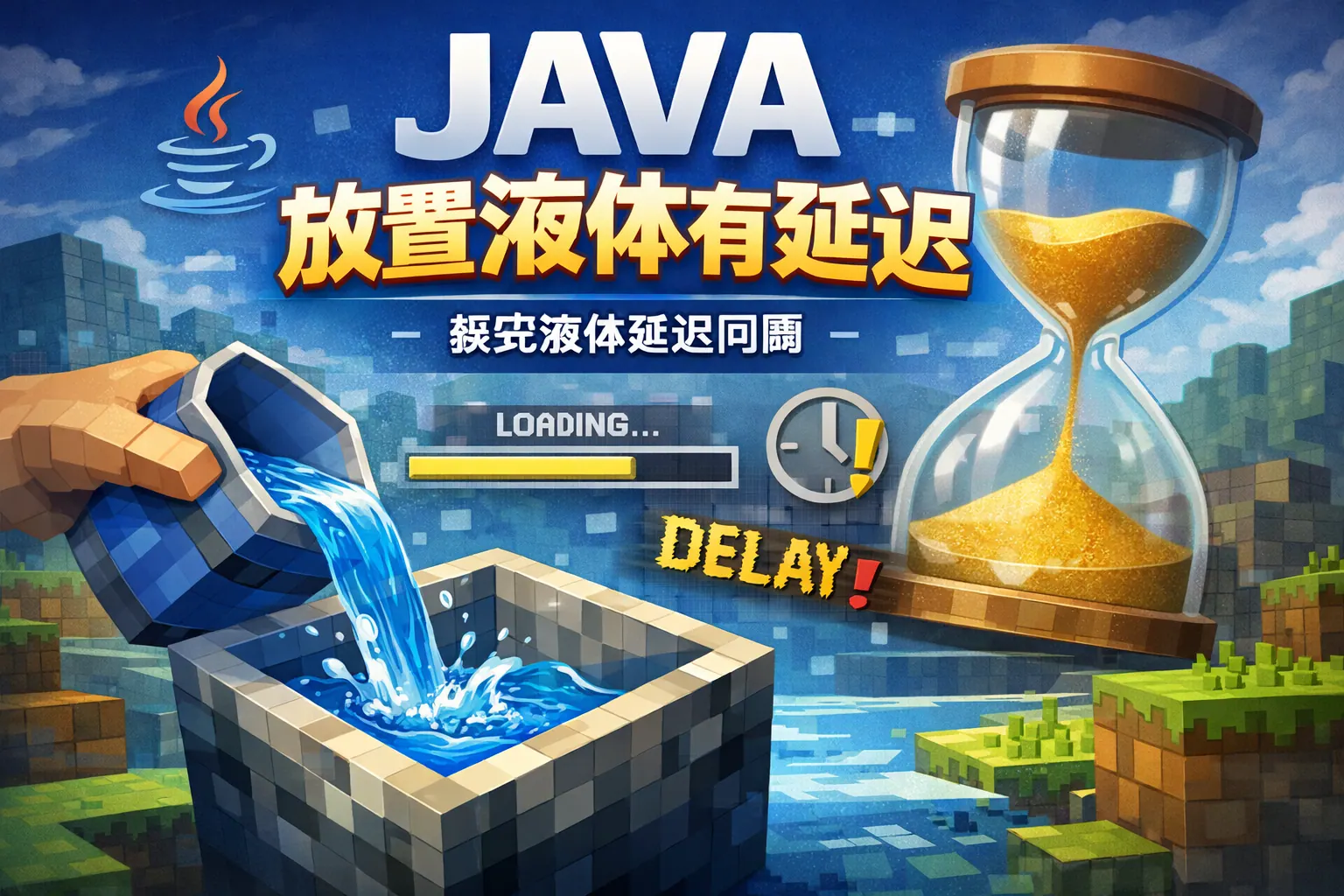 JAVA放置液体有延迟