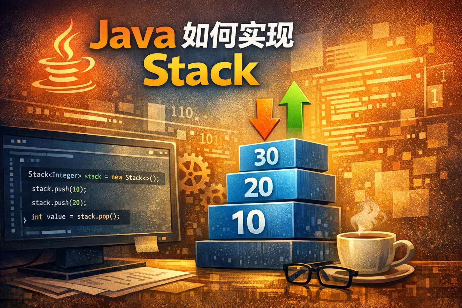 java如何实现stack