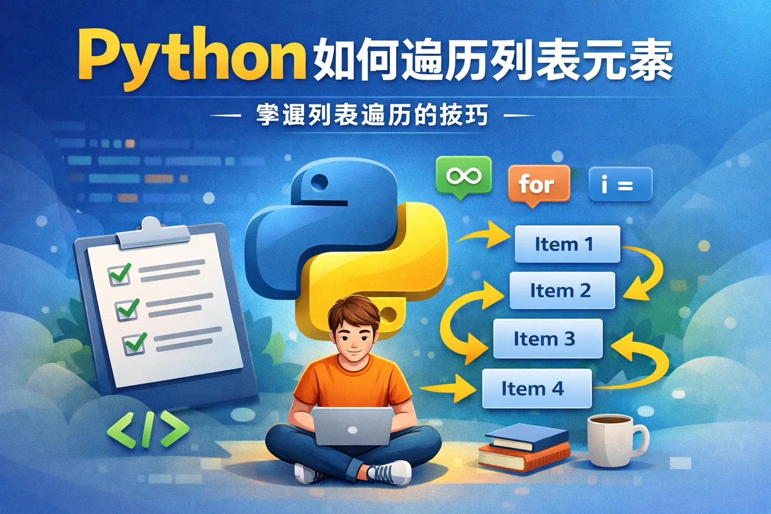 python如何遍历列表元素