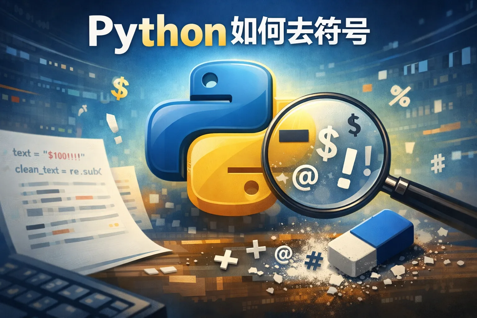 python如何去符号