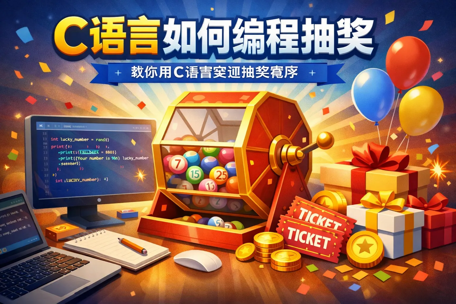 c语言如何编程抽奖