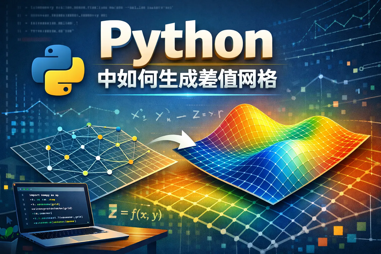 Python中如何生成差值网格