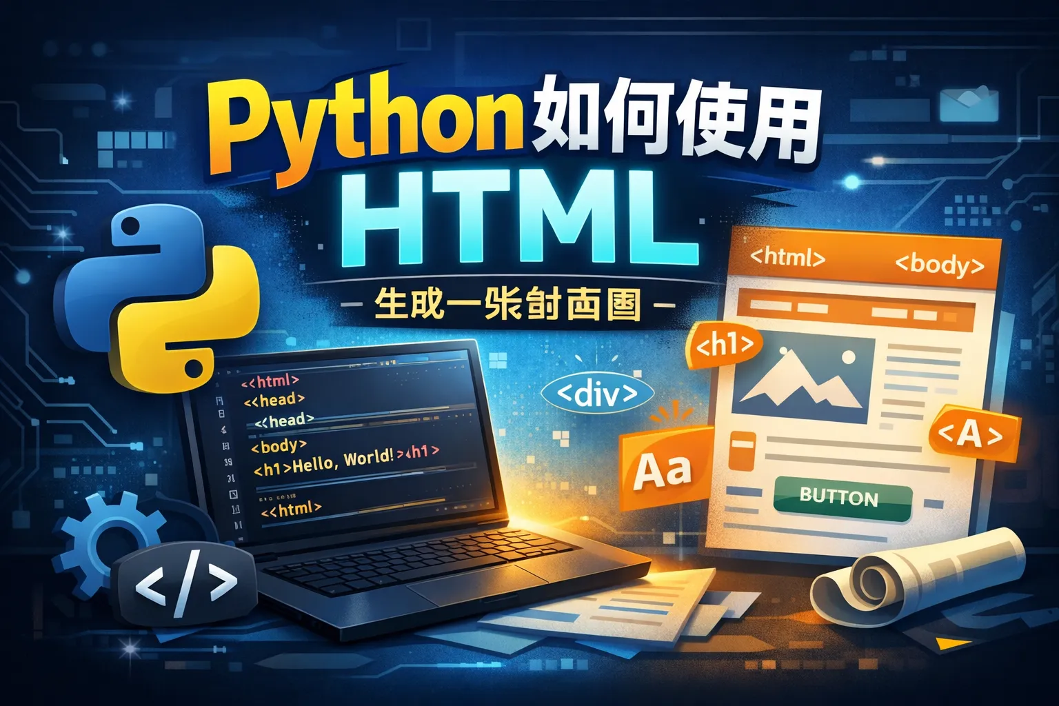 python如何使用html