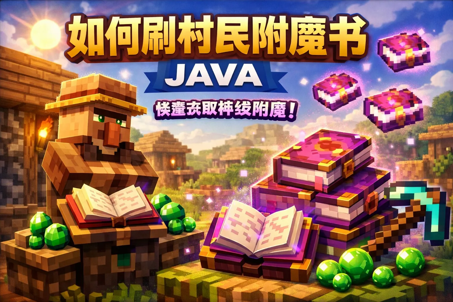 如何刷村民附魔书java