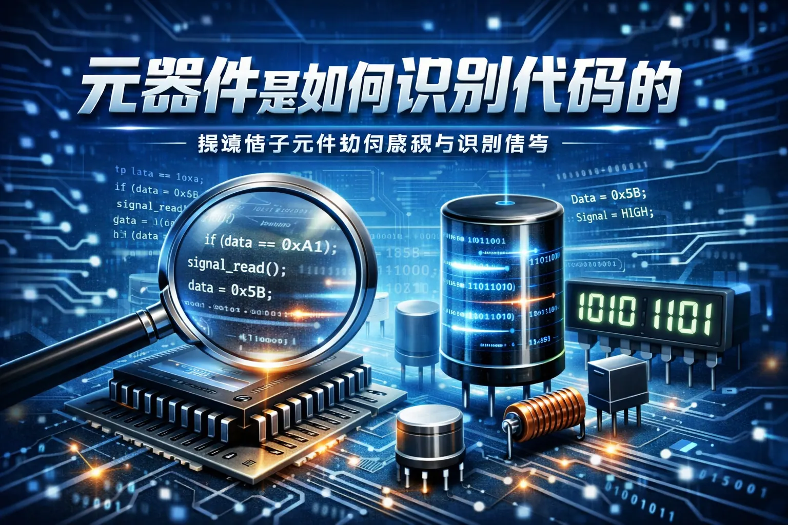元器件是如何识别代码的