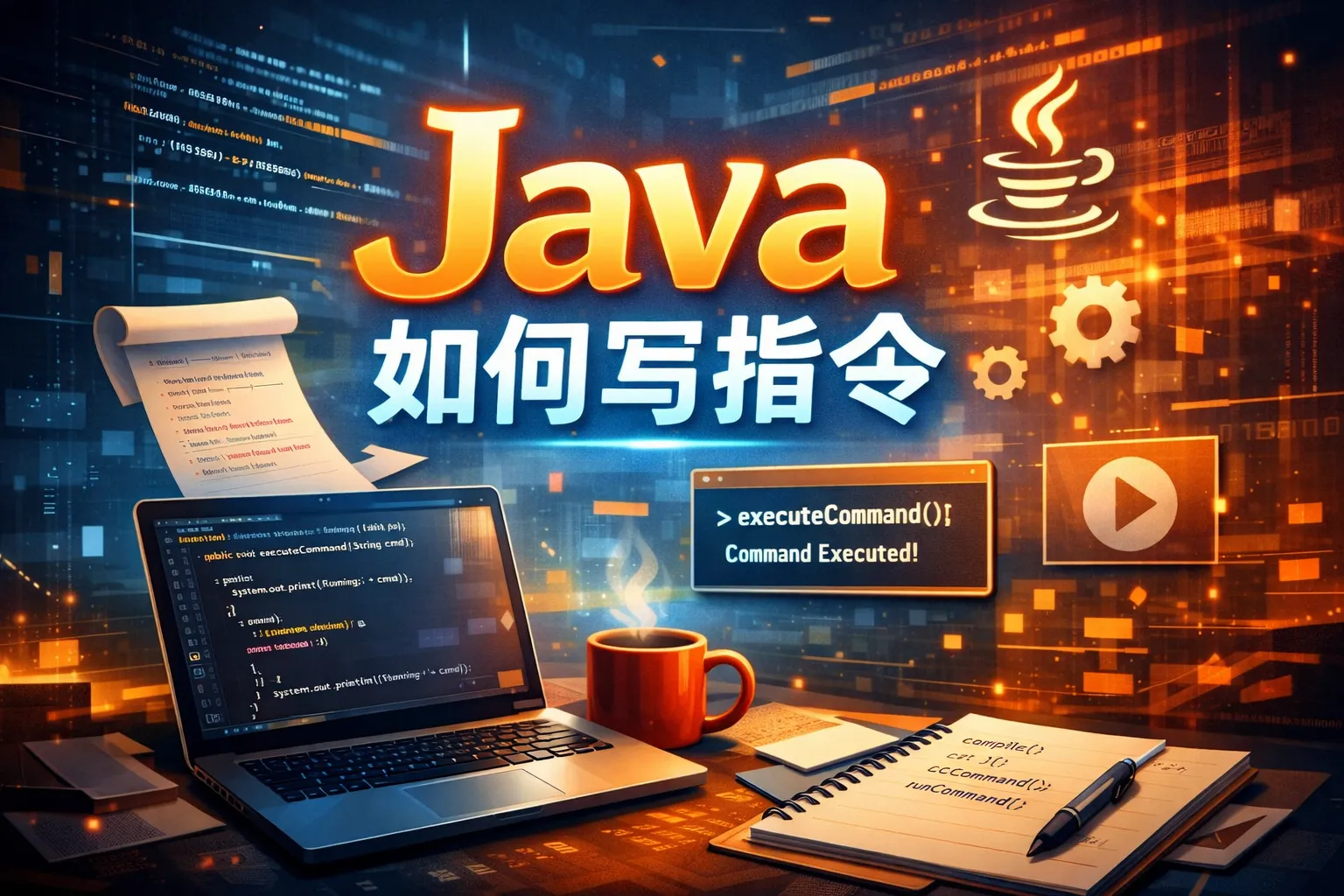 java如何写指令
