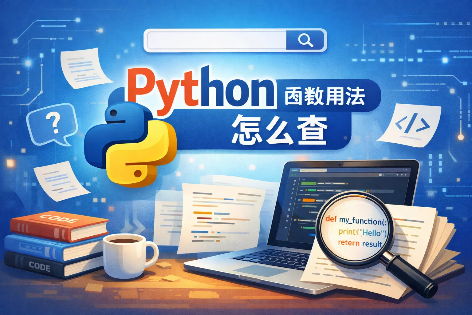 python函数用法怎么查