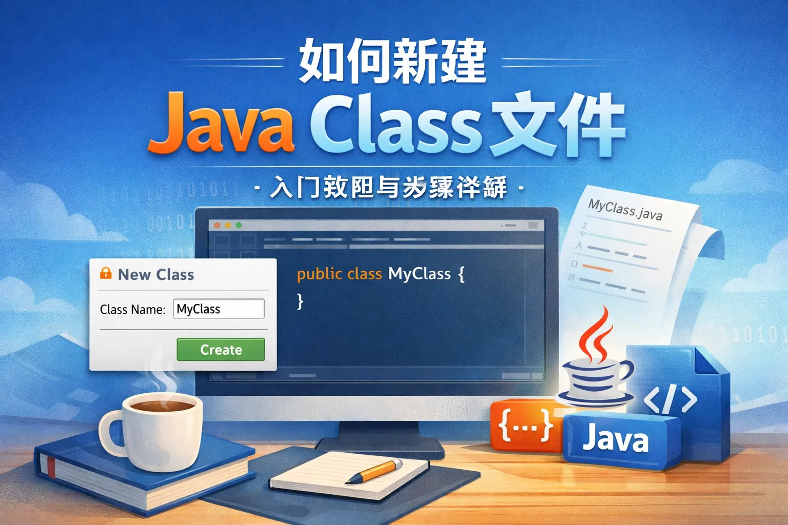如何新建java class文件