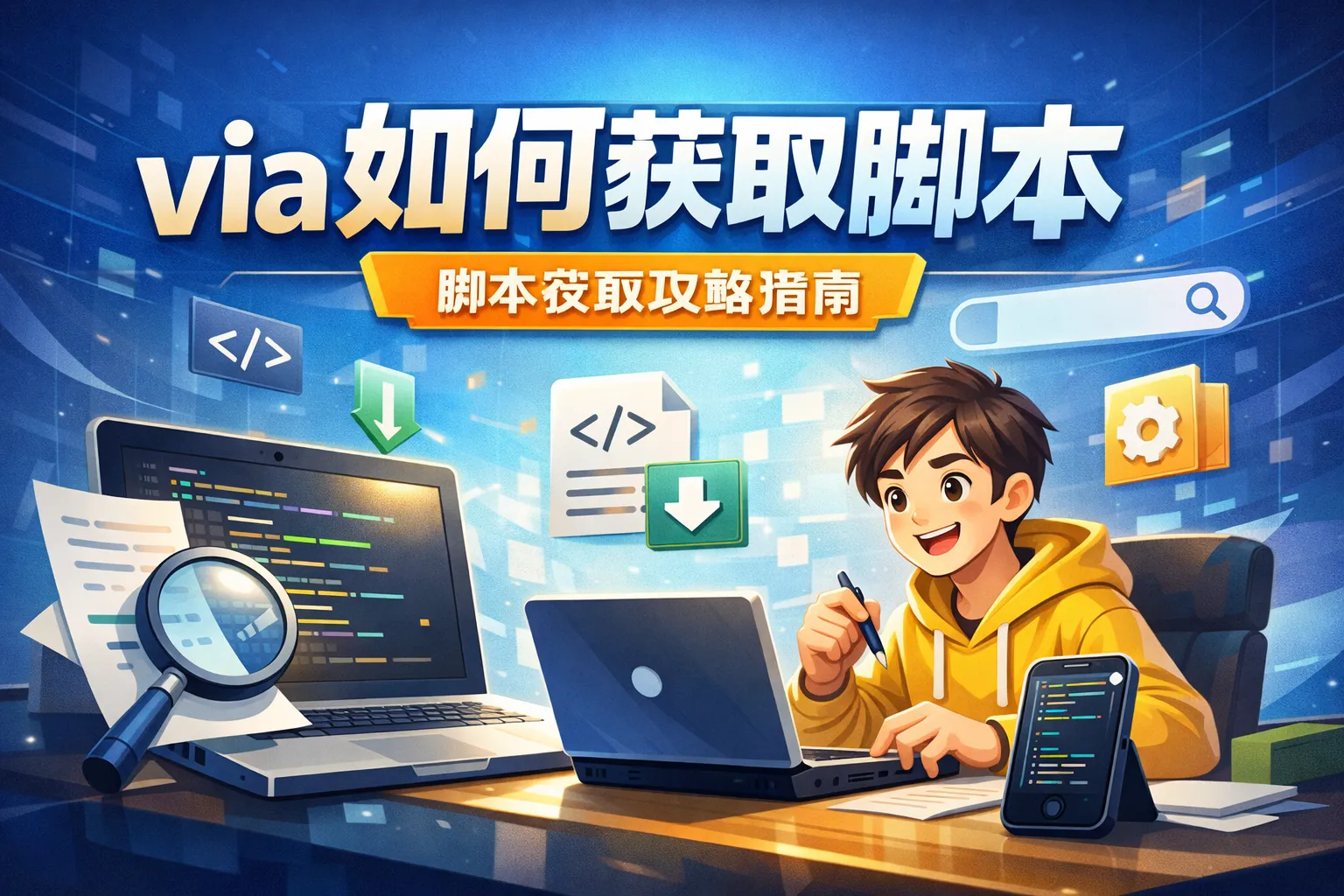 via如何获取脚本