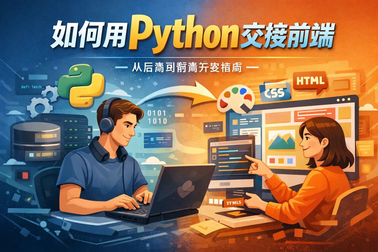 如何用python交接前端