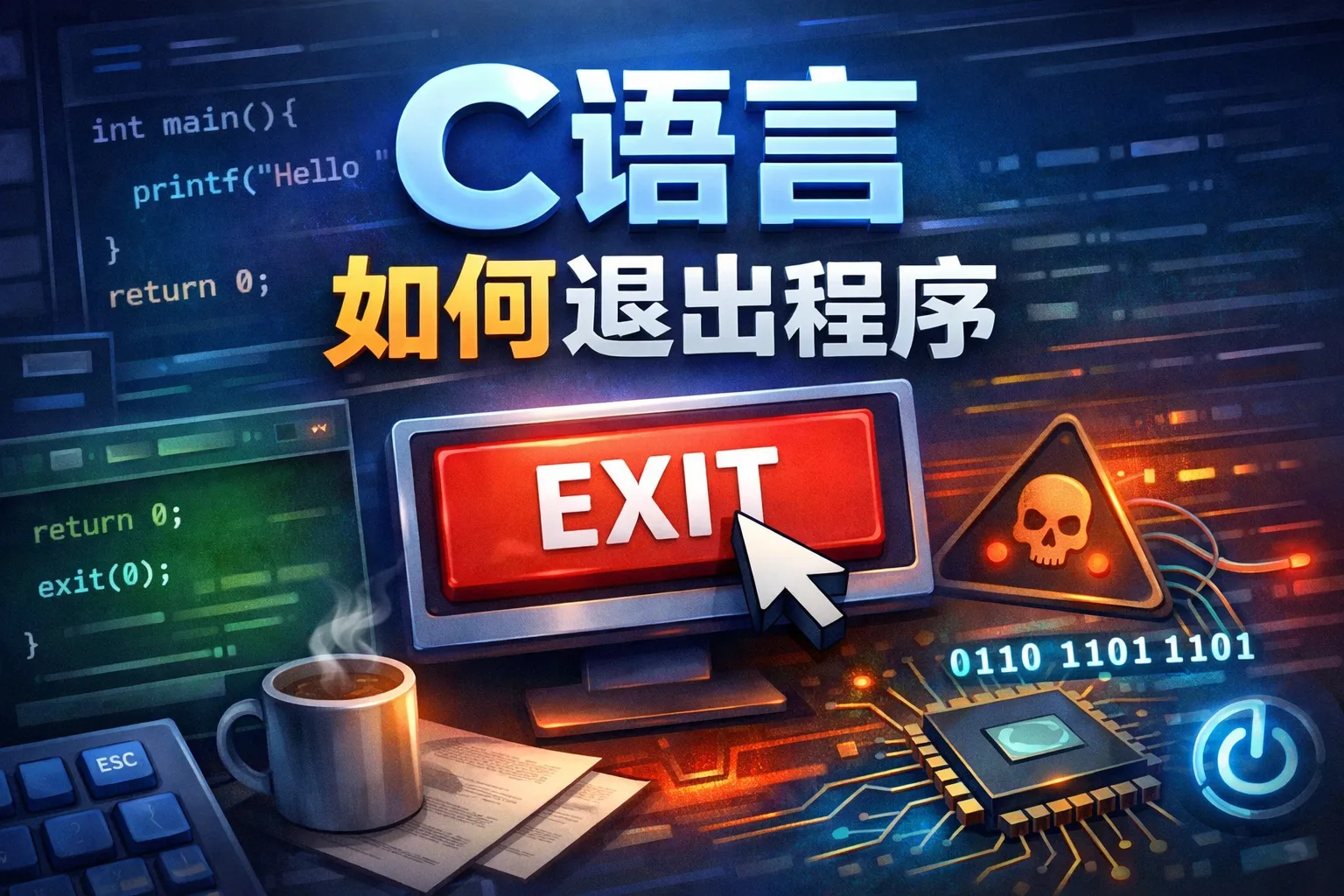 c语言如何退出程序