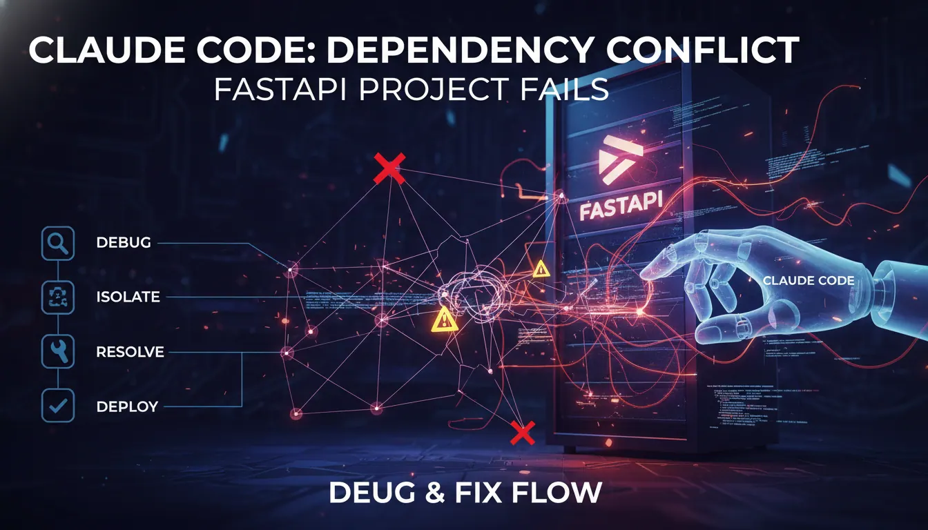 Claude Code 依赖冲突导致 FastAPI 项目运行失败怎么办?排查和修复流程