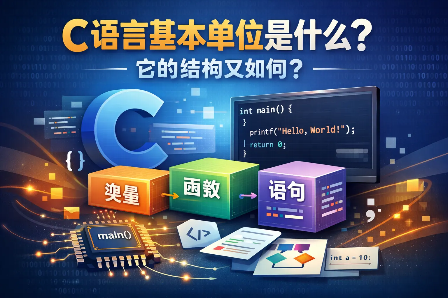 c语言基本单位是什么 它的结构又如何