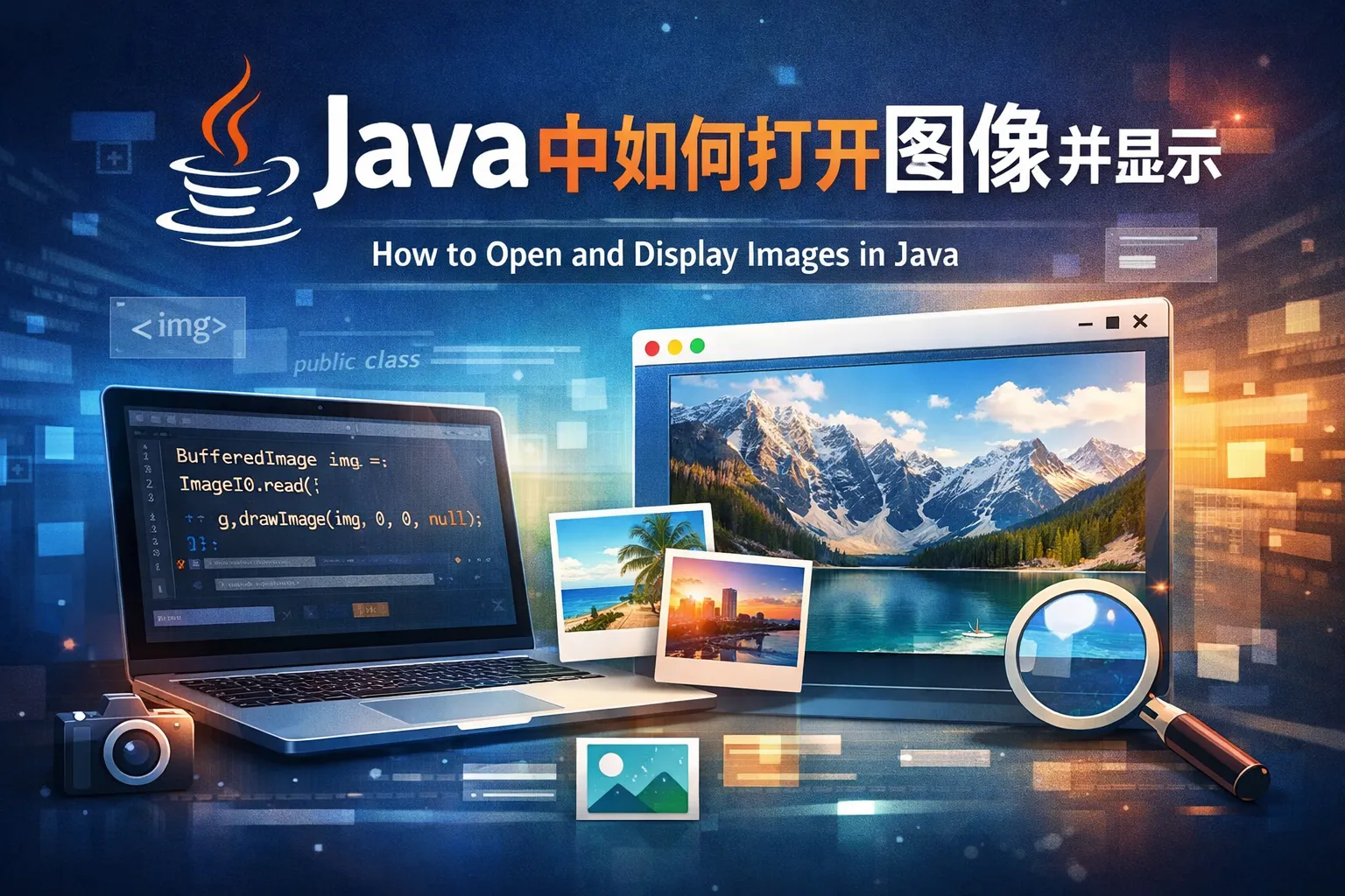 java中如何打开图像并显示