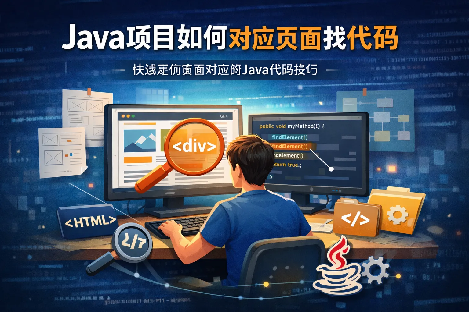 java项目如何对应页面找代码