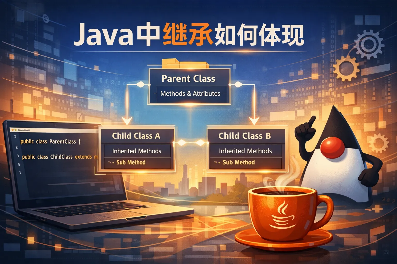 java中继承如何体现