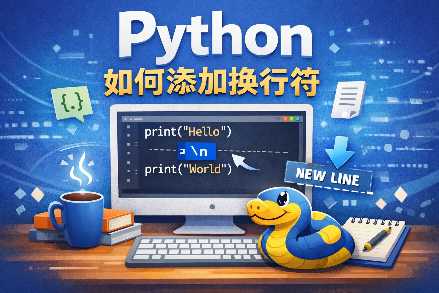 python如何添加换行符