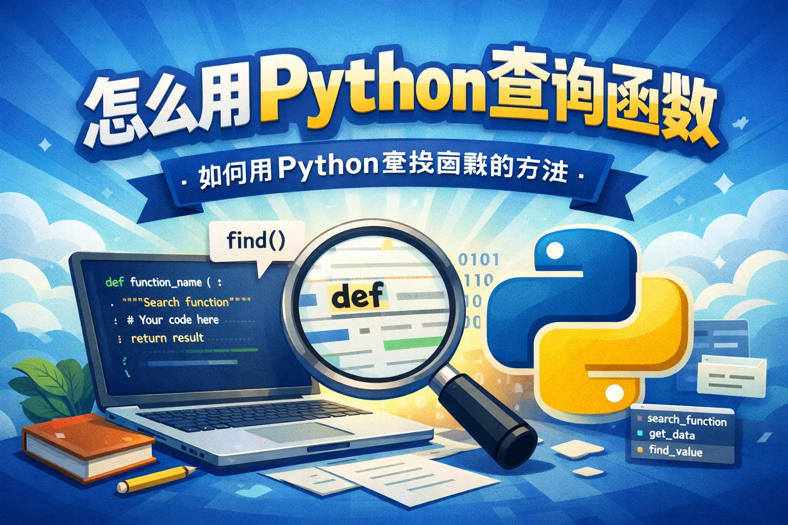怎么用Python查询函数