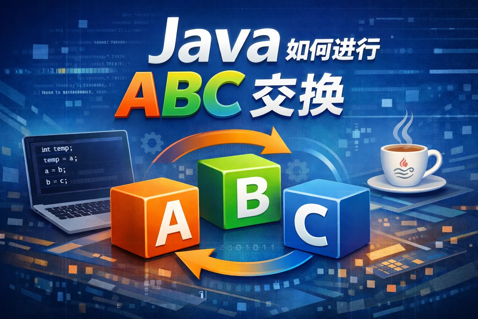 java如何进行abc交换