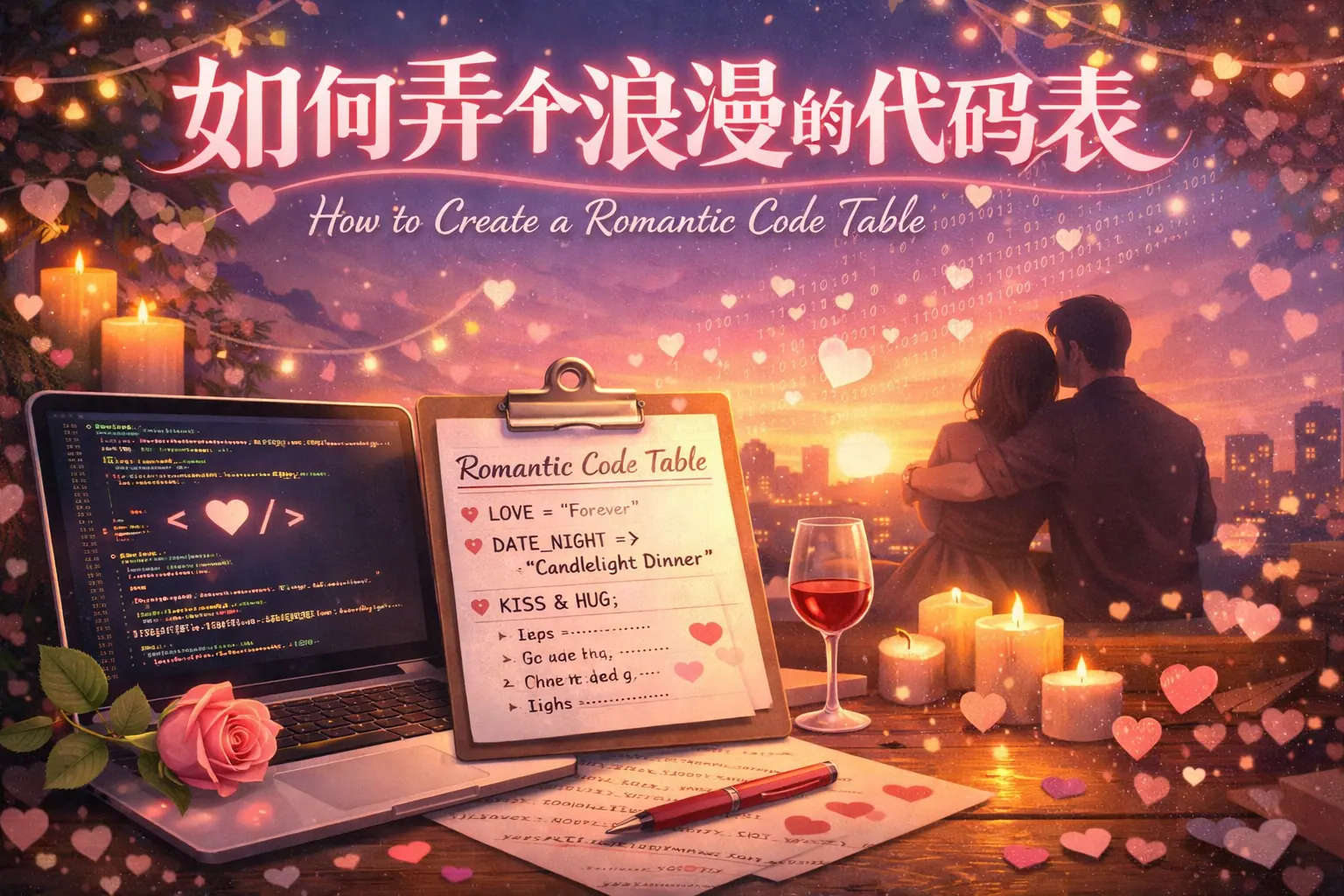 如何弄个浪漫的代码表