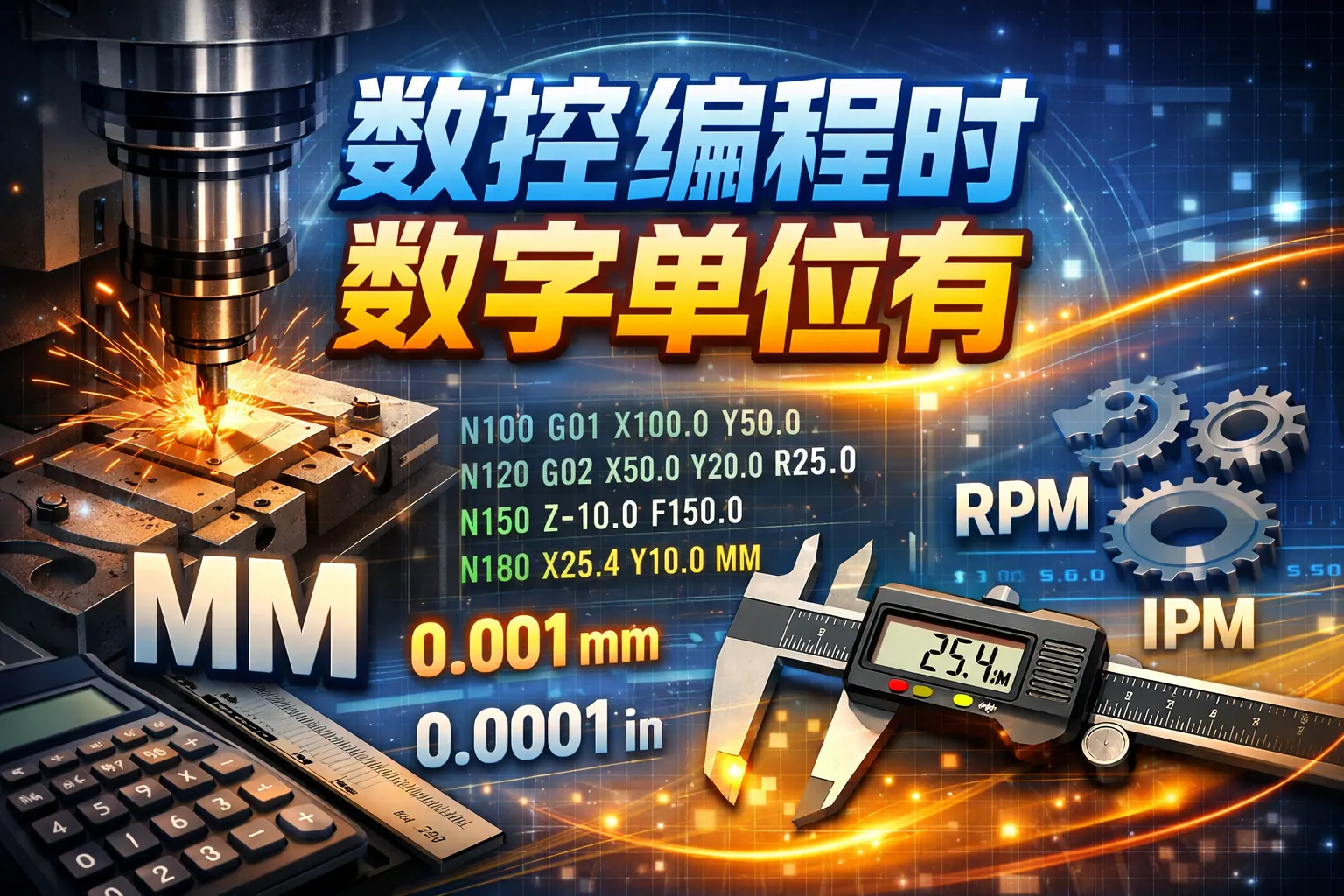 数控编程时 数字单位有