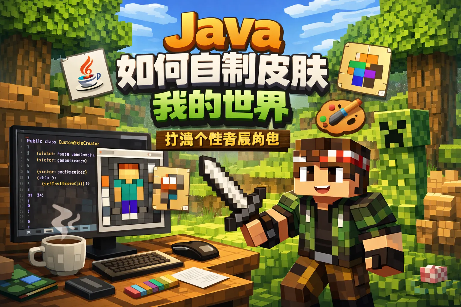 java如何自制皮肤我的世界