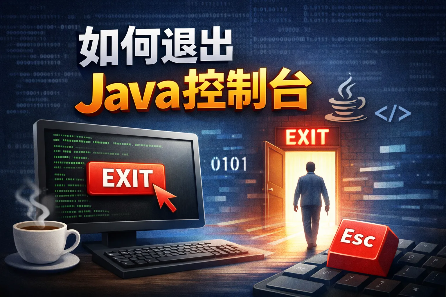 如何退出java控制台