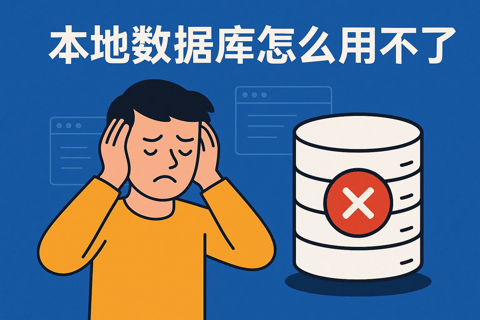 本地数据库怎么用不了