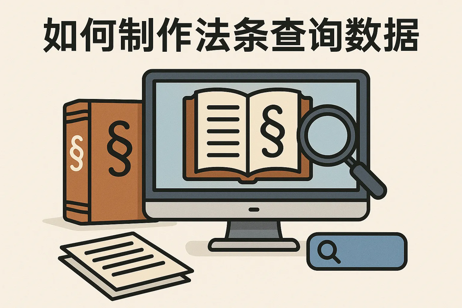 怎么制作法条查询数据库