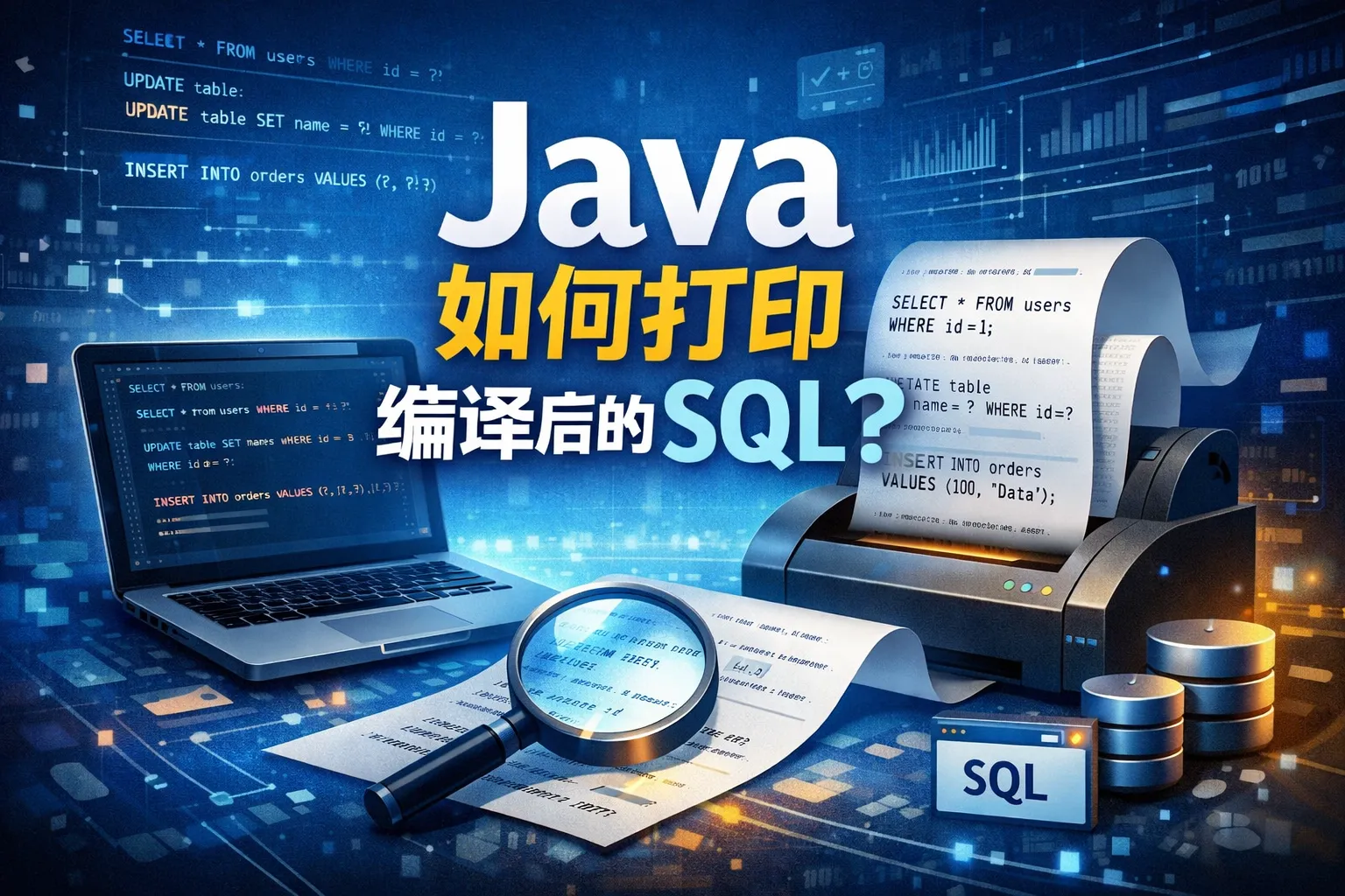 java如何打印编译后的sql
