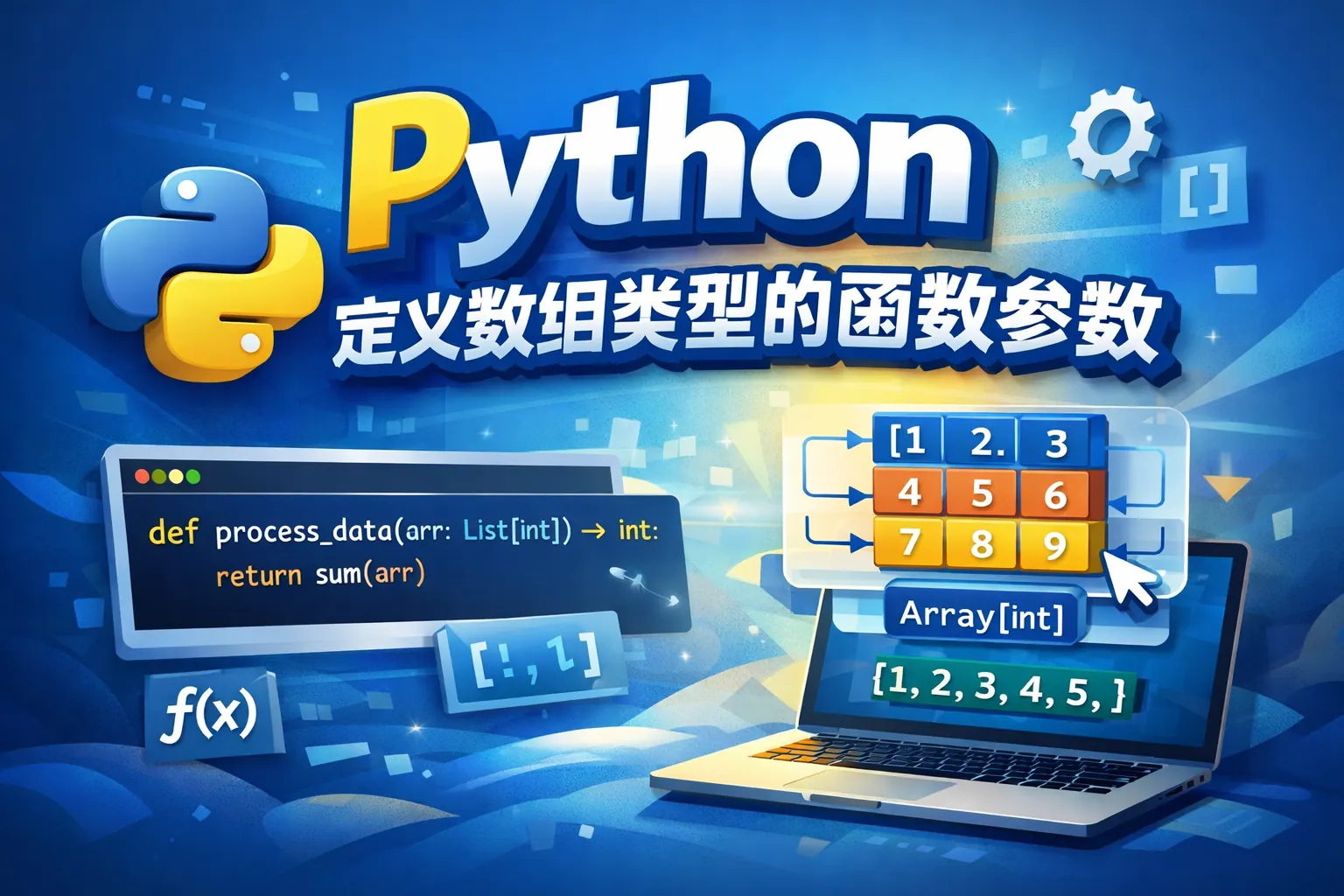 python定义数组类型的函数参数