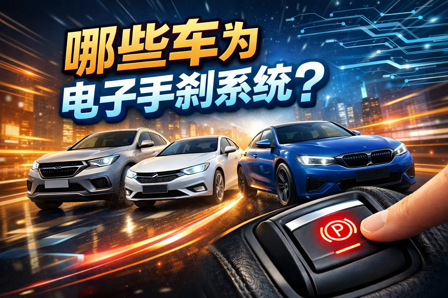 哪些车为电子手刹系统