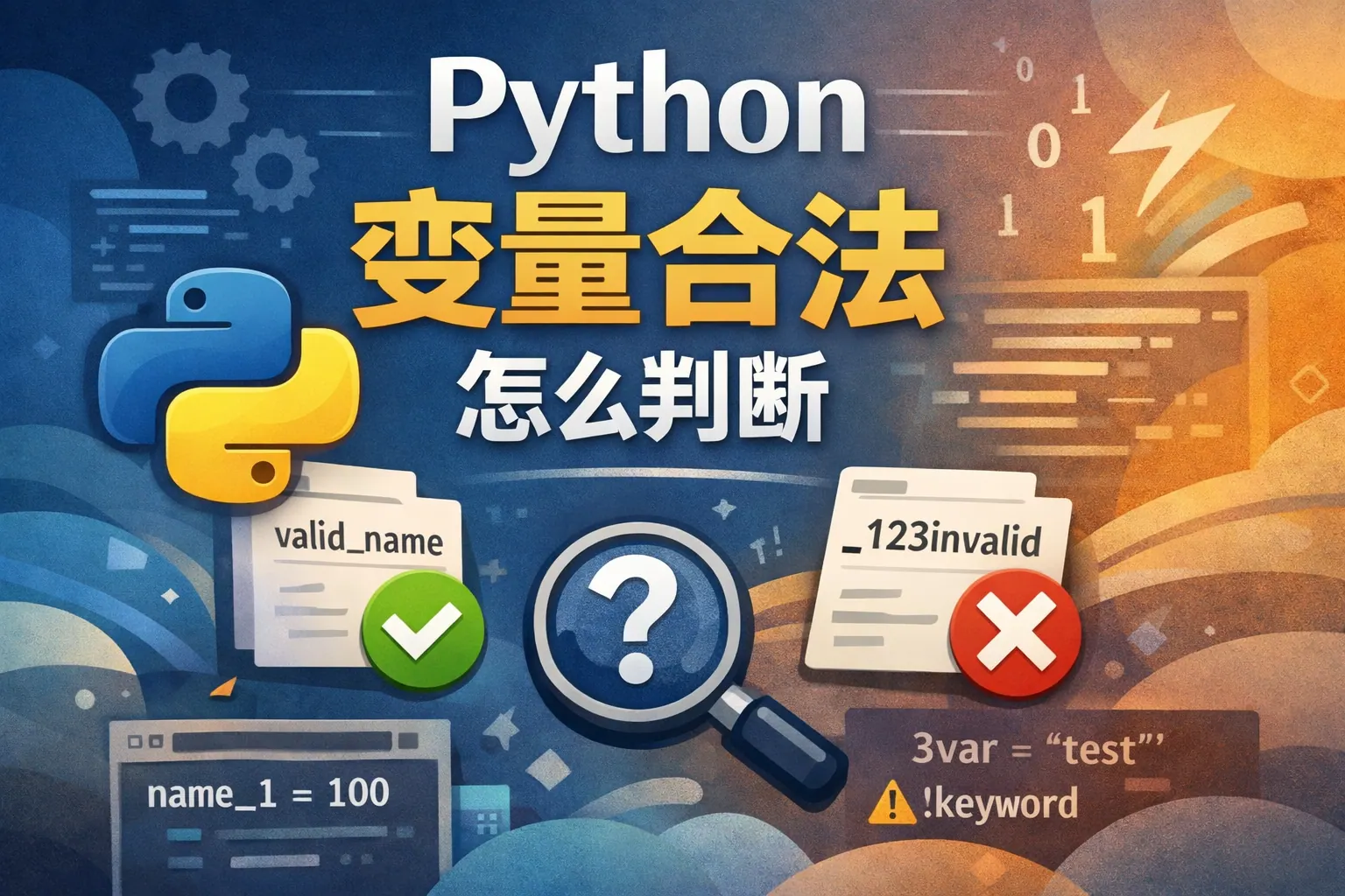 Python变量合法怎么判断