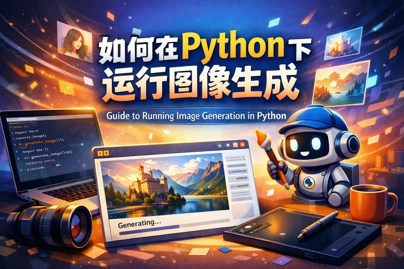 如何在python下运行图像