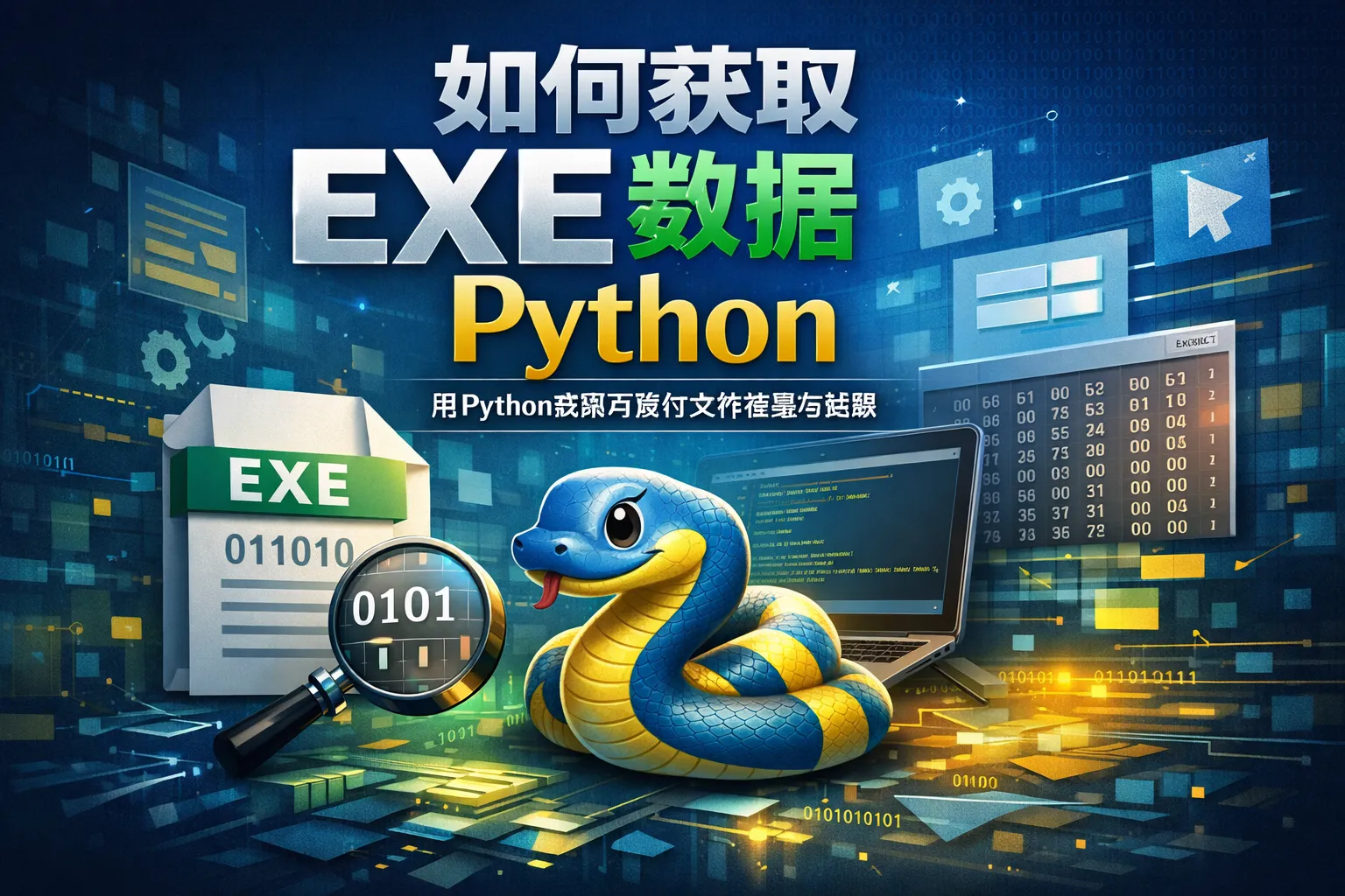 如何获取exe数据python